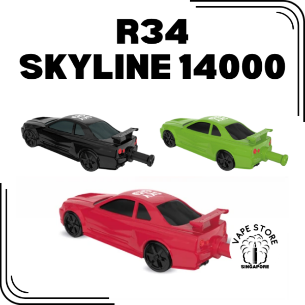 R34 skyline 14000 disposable vape - Vape Store Singapore